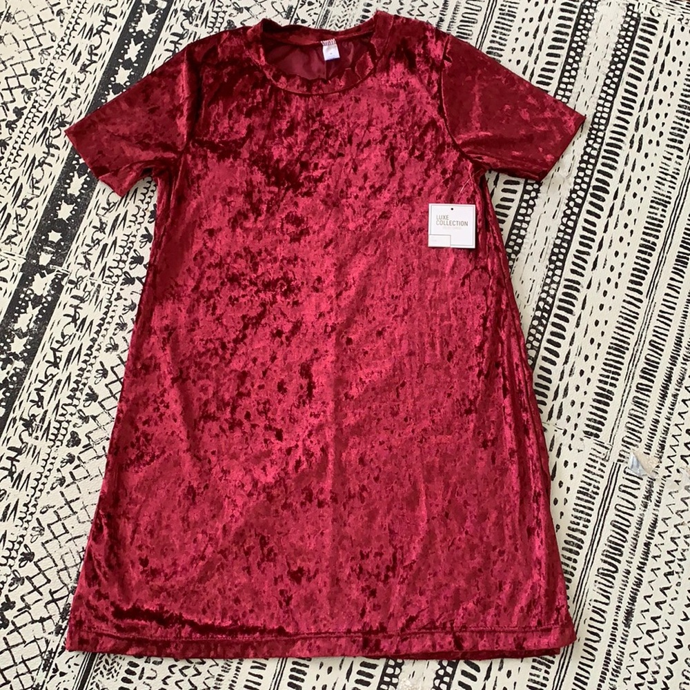 NWT Red Velvet Dress
